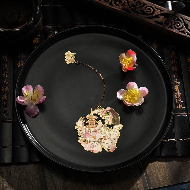 Chinese Style Flower God Classical Bookmark Teachers' Day Color Gift