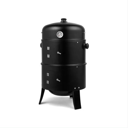 Portable Barrel Charcoal Smoker Grill – Outdoor BBQ Smoker
