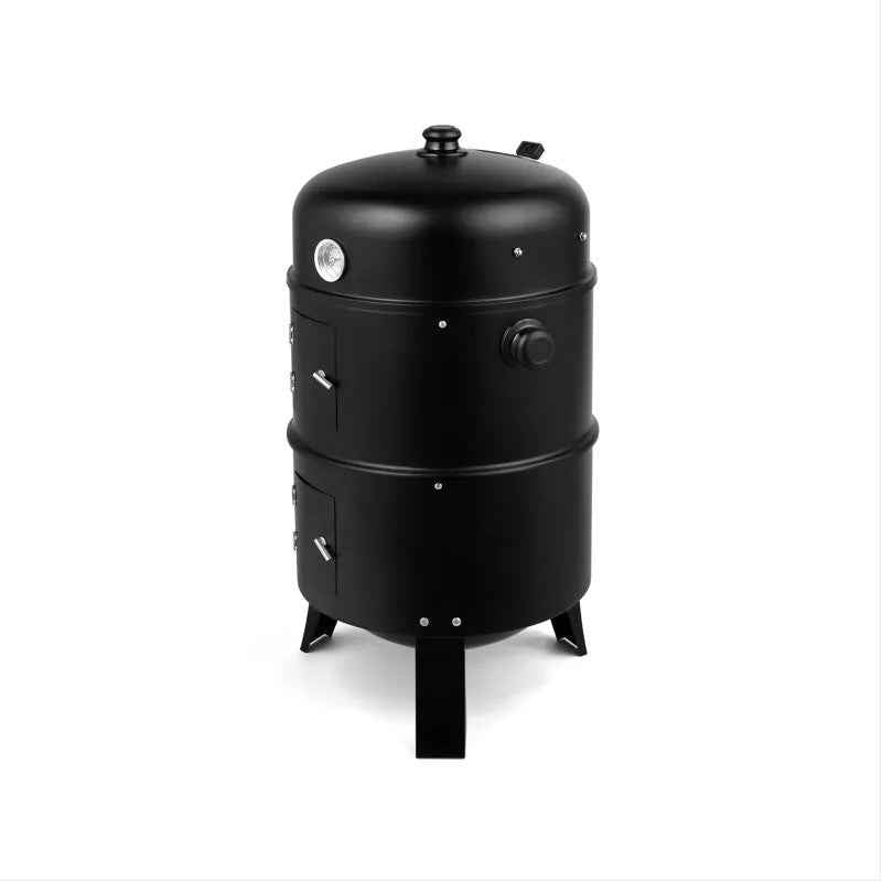 Portable Barrel Charcoal Smoker Grill – Outdoor BBQ Smoker