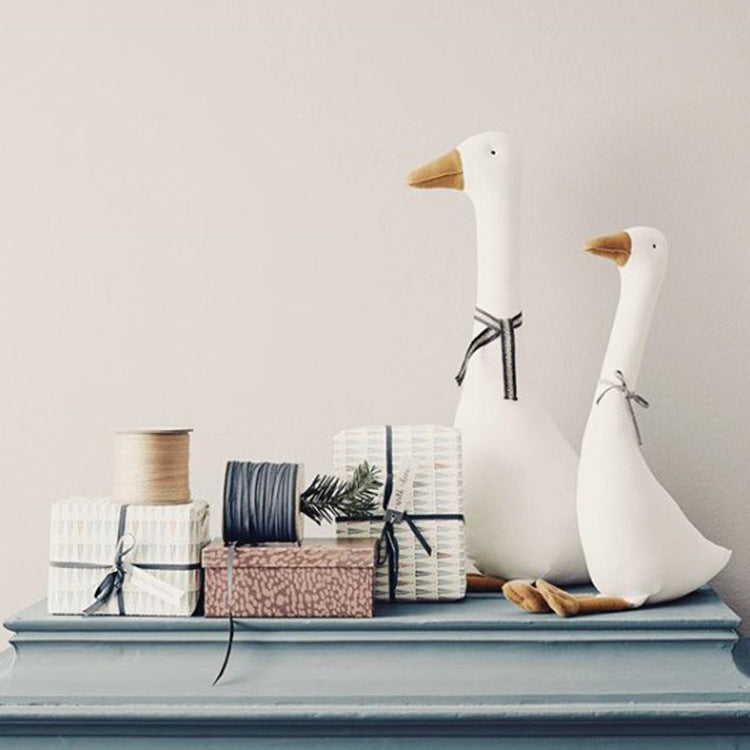 Children's Room Decoration Baby Sleep With Cotton Cartoon Goose Doll