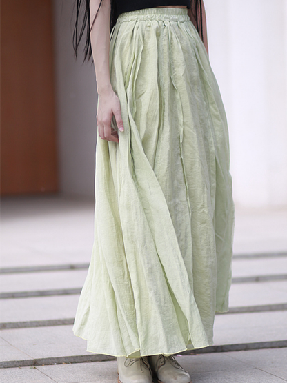 Breezy Weekend Maxi Skirt — Flowing Cotton Gauze, Effortlessly Flattering