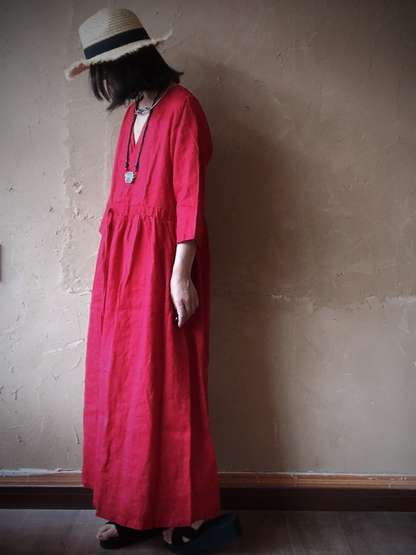 Flowy Mid Length Smock Dress for Women | Eva Trends