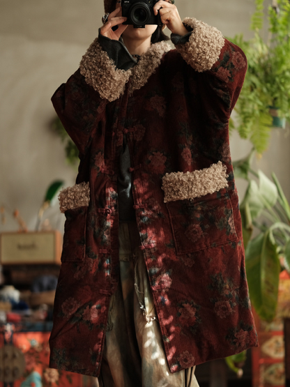 Endless Charm Women’s Relaxed  Printed A-Line Coat