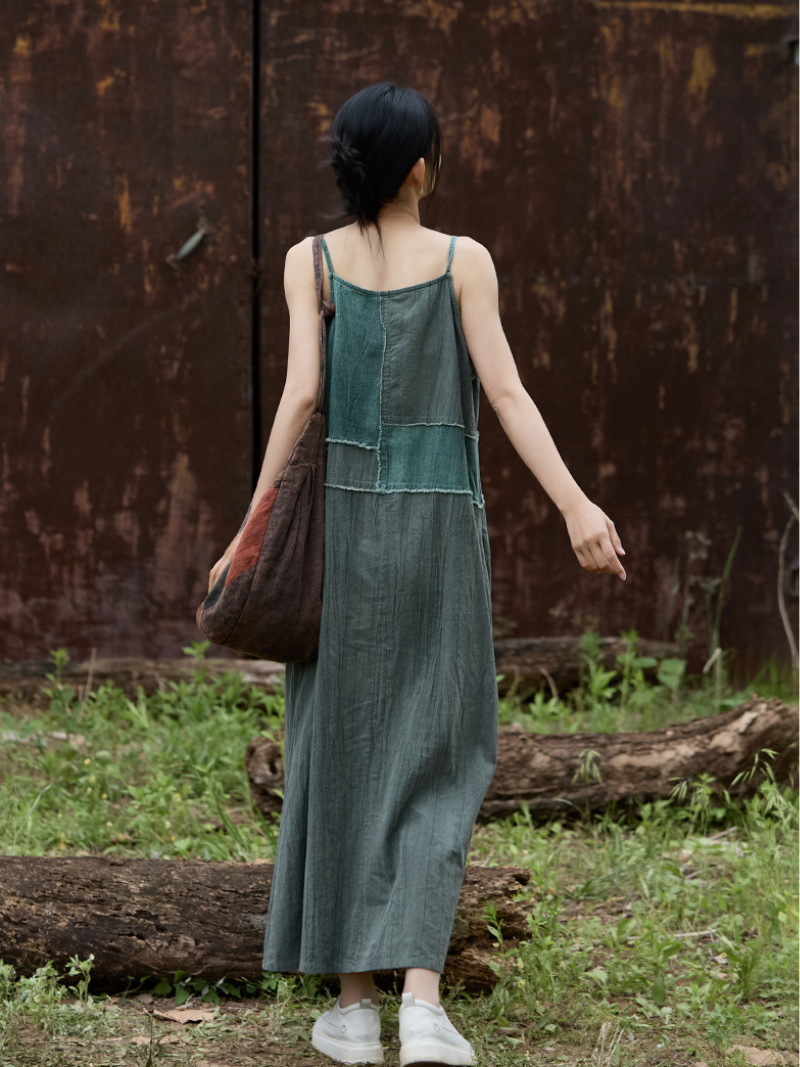 Elegant Women's Tie Dye Dress with Pocket - Eva Trends