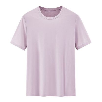 Men's Breathable Mesh-Texture Patchwork T-Shirt