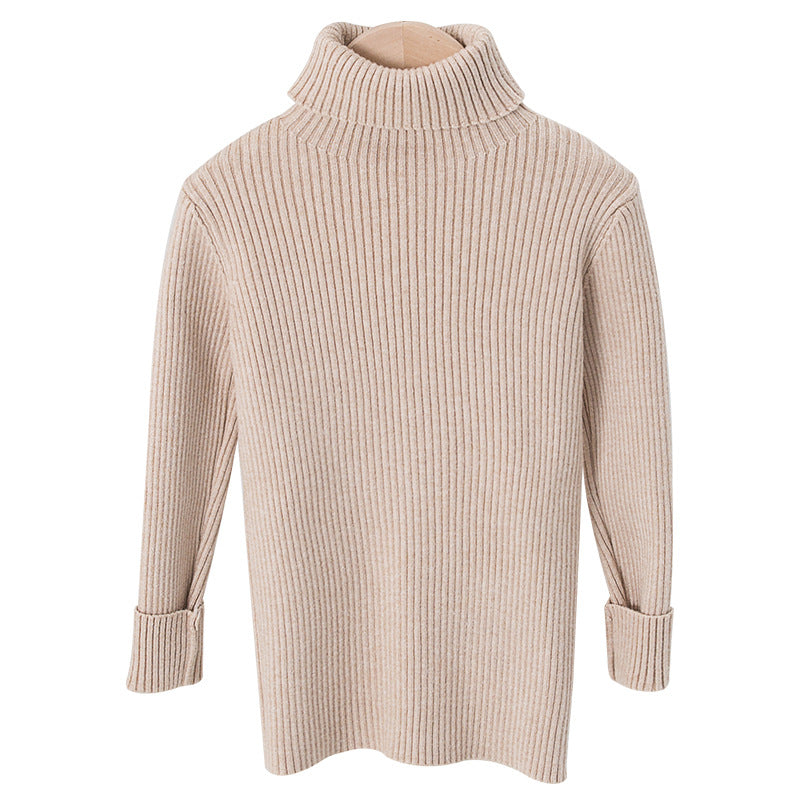 AutumnWinter Girls' Turtleneck Knitted Sweater