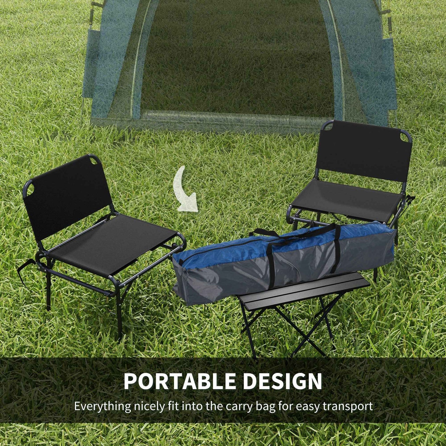 3-4 Person Pop-Up Camping Tent – Automatic Setup, 4 Doors, Water-Resistant