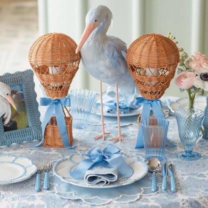 Blue Saskia Stork Family