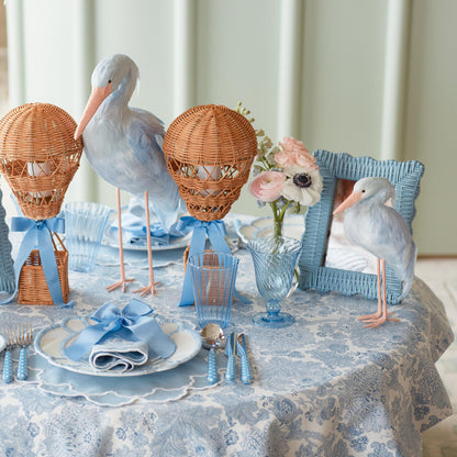 Blue Saskia Stork Family