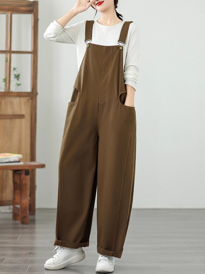 Chic Wide Leg Women's Overalls with adjustable Straps | Eva Trends