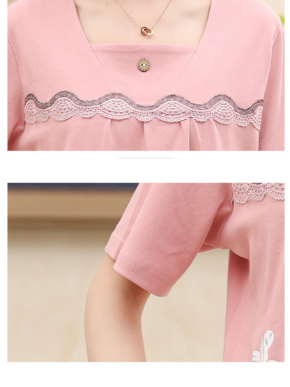 Beach party Women's Summer Sleepwear Short Pajamas Suit