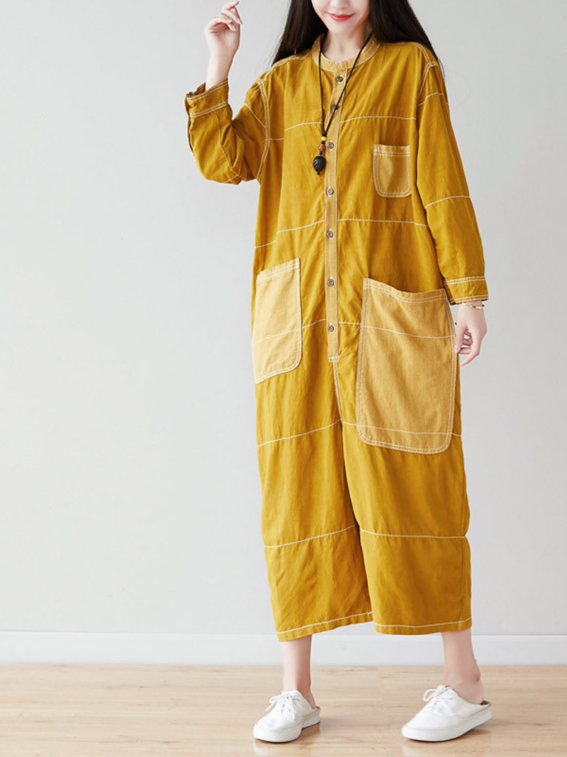 Lightweight Loose Fit Utility Jumpsuit - Cropped Everyday Comfort