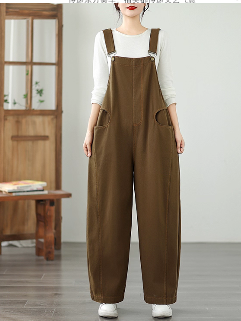 Chic Wide Leg Women's Overalls with adjustable Straps | Eva Trends