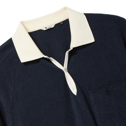 Raglan Terry Polo (Navy)