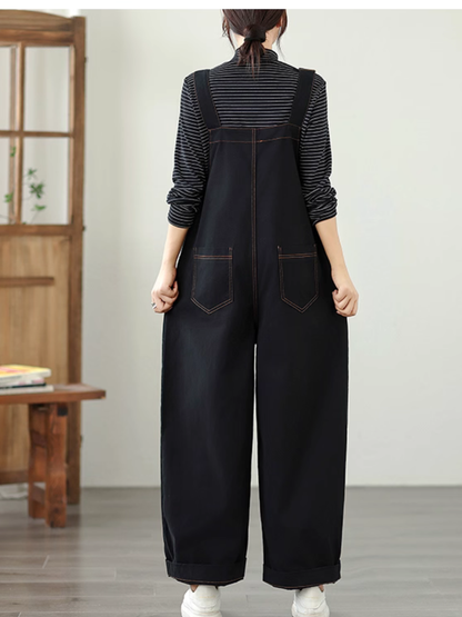 Chic Wide Leg Women's Overalls with adjustable Straps | Eva Trends