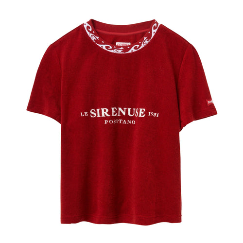 'Le Sirenuse' 75th Anniversary Terry Tee ~ Crop Cut