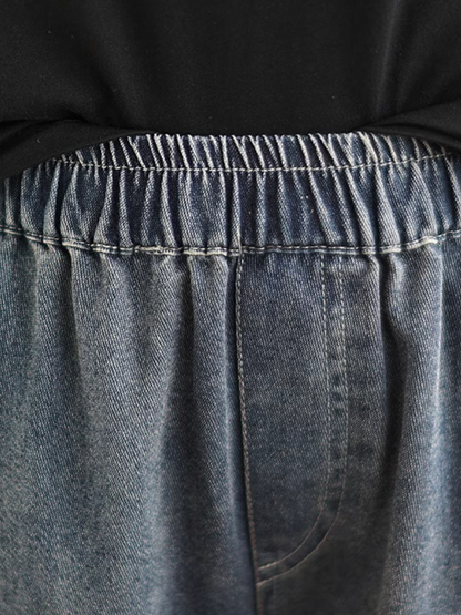 Women's Comfy& Everyday Denium Blue Pocket Style Bottom