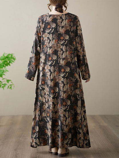 Women's Summer Fashionable Printed Loose Kaftan Dress