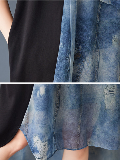 Women's Breezy & Stylish  Summer Loose Printed Dress