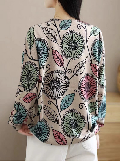 Elegant Women's Chic Floral Knitted Sweater | Eva Trends