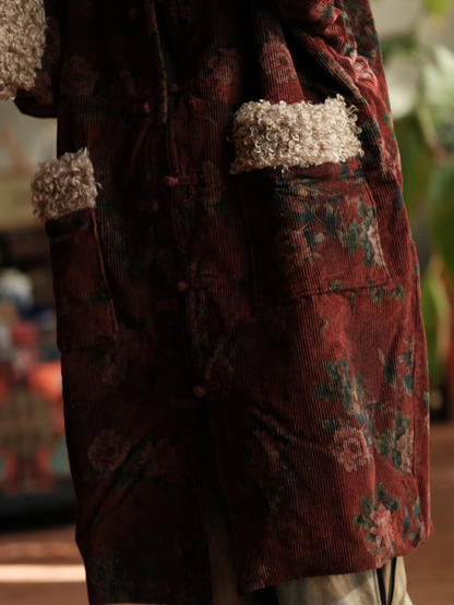 Endless Charm Women’s Relaxed  Printed A-Line Coat