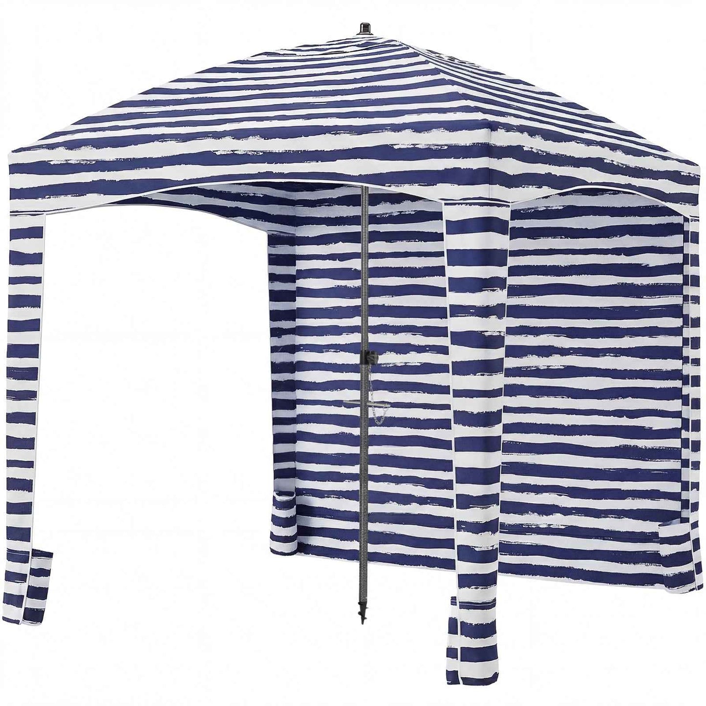 Beach Cottage - 6 Feet By 6 Feet, With Detachable Side Walls, A Simple Beach Sunshade Tent, Equipped With Storage Bags, Portable, UPF 50-- Standard