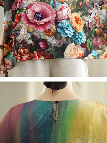 Feel-Good Floral Blouse — Effortless Chiffon Blend for Everyday Polished Style