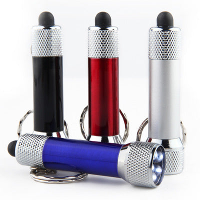 Mini LED Keychain Flashlight – Aluminum Alloy, 4 Colors