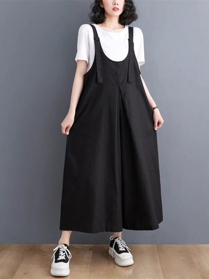 Wide-Leg Dungarees - Stylish Comfort Fit | Eva Trends