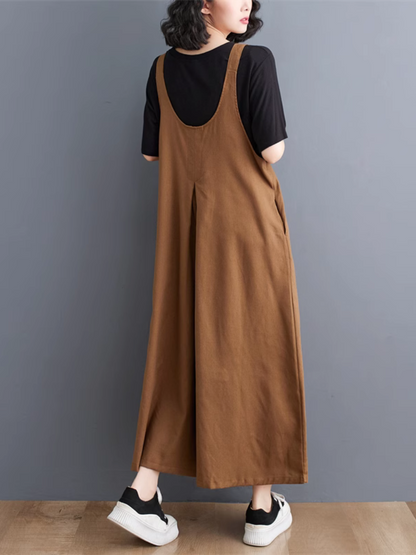 Wide-Leg Dungarees - Stylish Comfort Fit | Eva Trends
