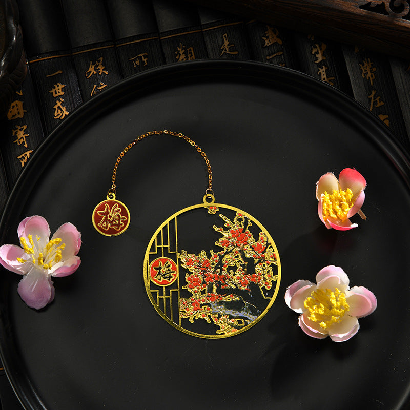 Chinese Style Flower God Classical Bookmark Teachers' Day Color Gift