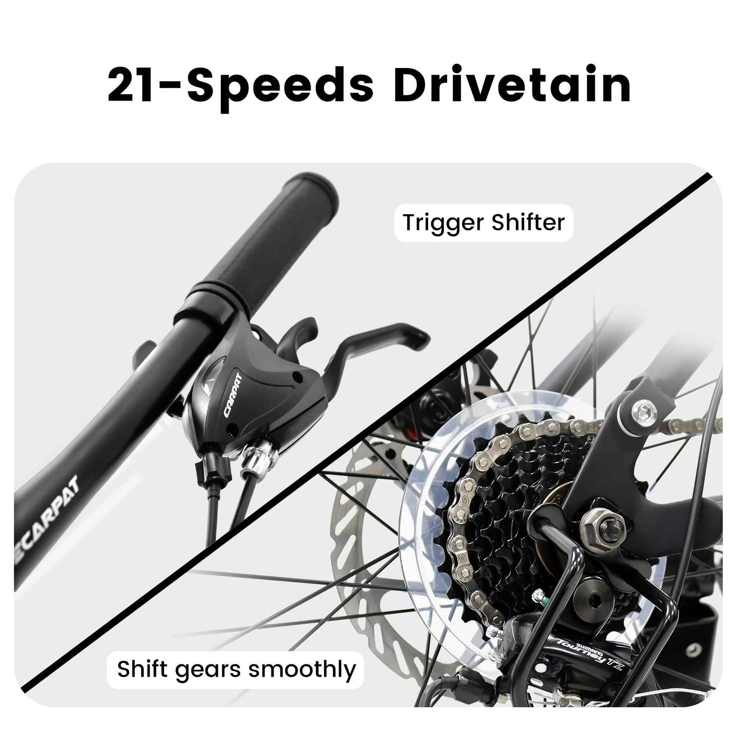 26" Full-Suspension Mountain Bike | 21-Speed, Disc Brakes & Dual Shock Absorption