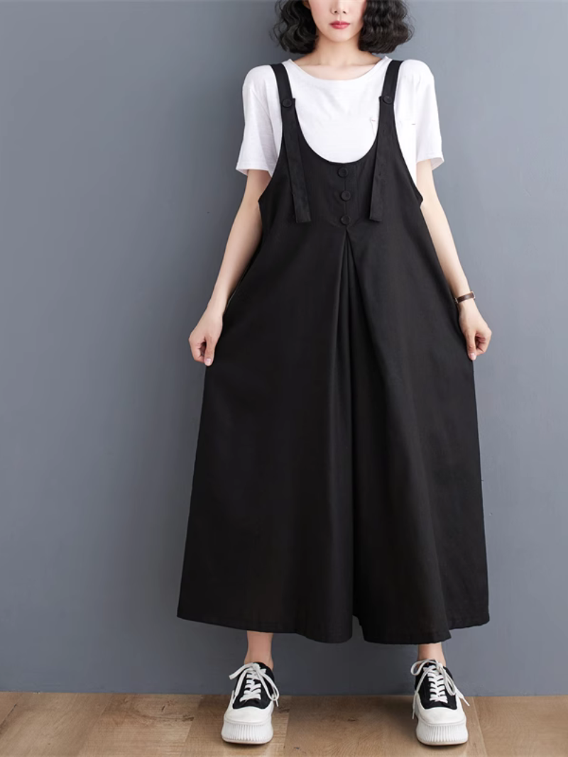 Wide-Leg Dungarees - Stylish Comfort Fit | Eva Trends