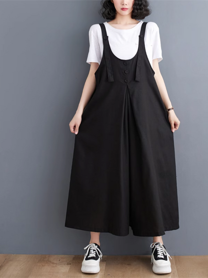 Wide-Leg Dungarees - Stylish Comfort Fit | Eva Trends