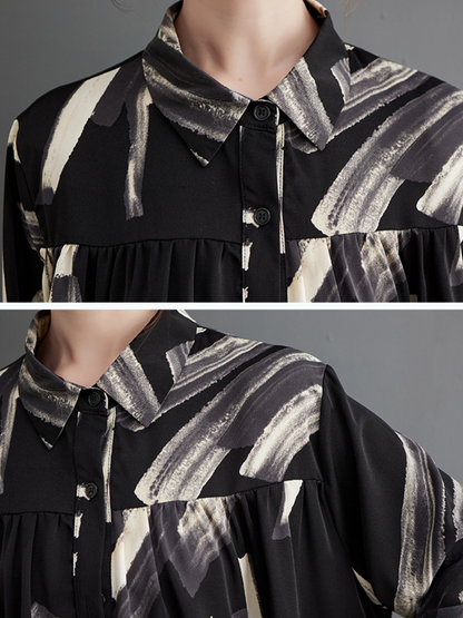 Trendy Women's Babydoll Loose Button Up Top | Eva Trends