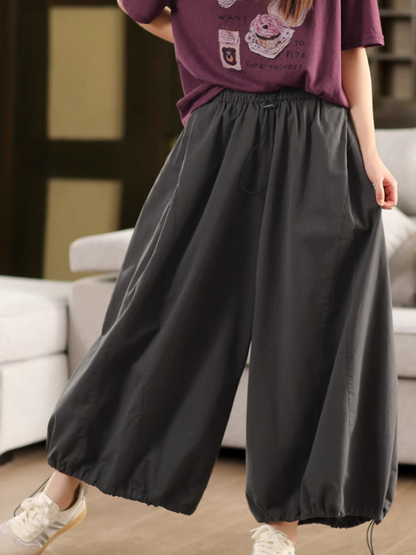 Women's Summer Relaxed Fit Soft Casual loose Bottom