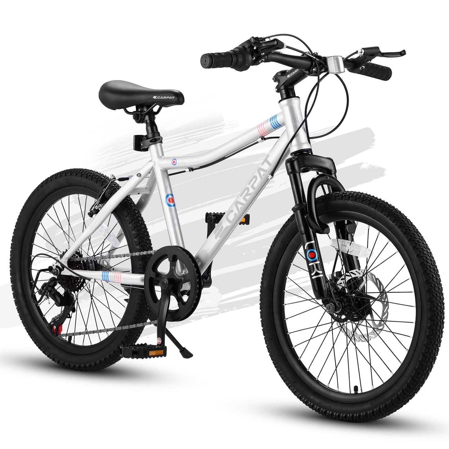 20" Kids Mountain Bike | Ages 6-12 | 7-Speed Shimano, Disc Brake & Front Suspension