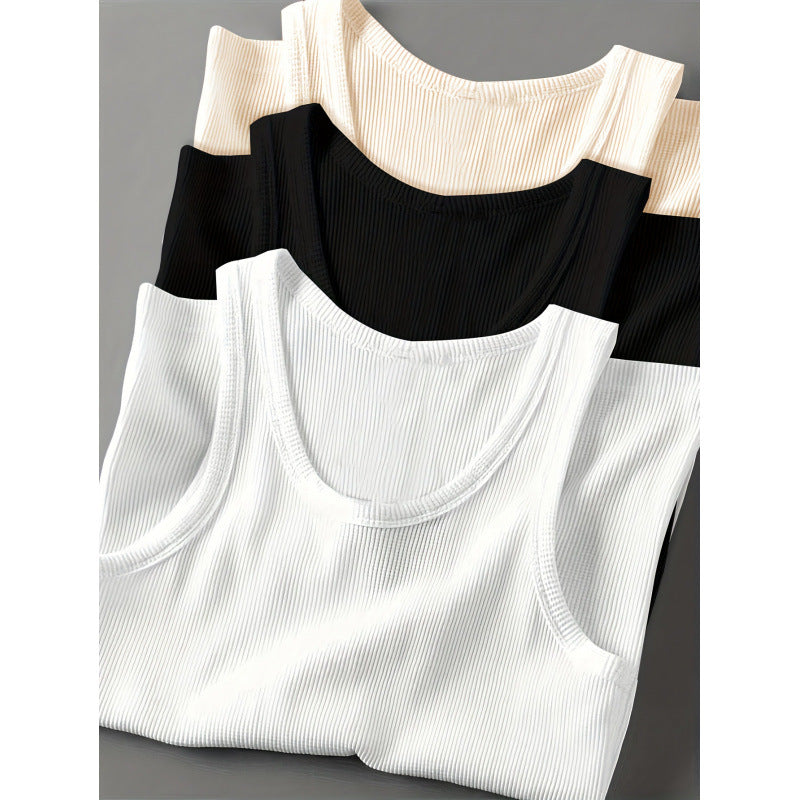 Men's Slim Fit Cotton Tank Top 3-Pack