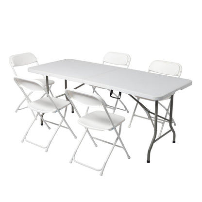 6ft Portable Folding Table – Lightweight Indoor & Outdoor Table