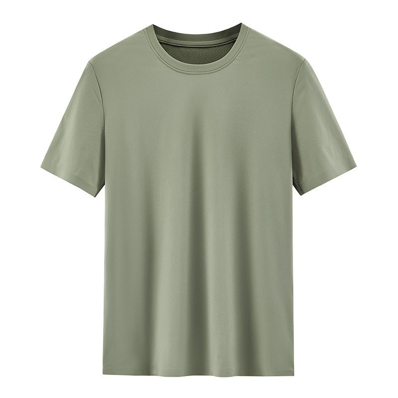 Men's Breathable Mesh-Texture Patchwork T-Shirt