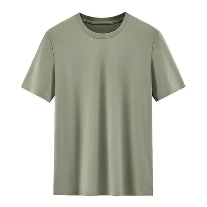 Men's Breathable Mesh-Texture Patchwork T-Shirt