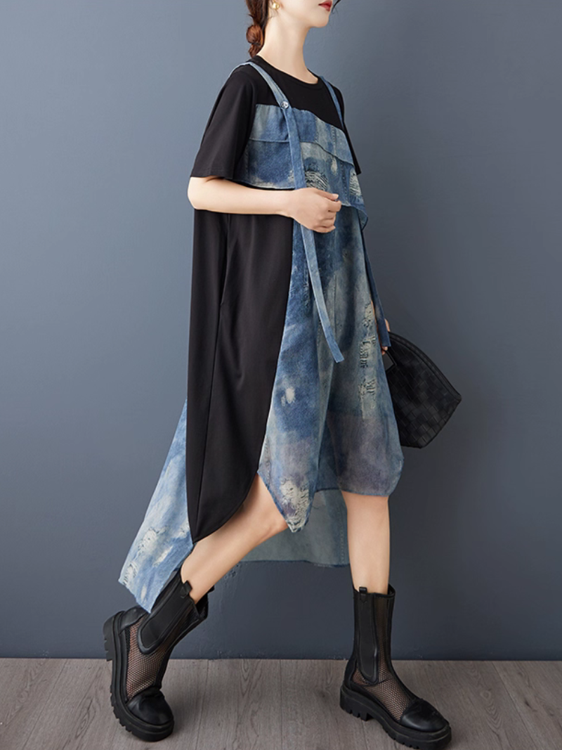 Women's Breezy & Stylish  Summer Loose Printed Dress