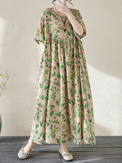 Sunlit Weekend Maxi Dress — Relaxed, Flattering Cotton Linen Comfort Style