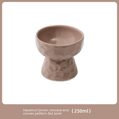 Ceramic High Leg Cervical Support Oblique Bowl