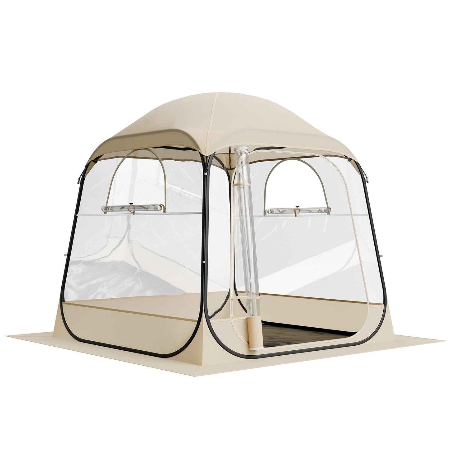 Clear Bubble Pod Tent | 72x72" Pop-Up Igloo Shelter for 2-4 People | Camping & Fishing