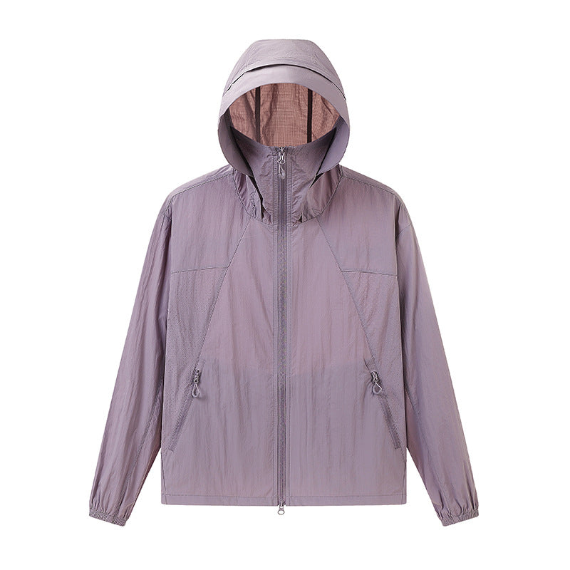 Unisex UV Protection Hooded Nylon Jacket – 10 Colors