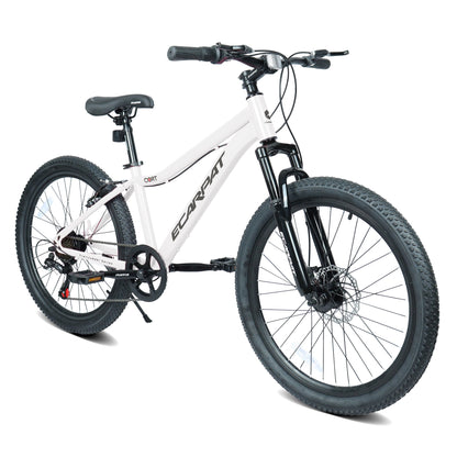 24" Youth Mountain Bike | 7-Speed, Front Disc Brake, Suspension & Alloy Rims