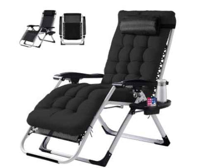 Zero Gravity Reclining Chair with Removable Cushion – Outdoor Lounge Chair