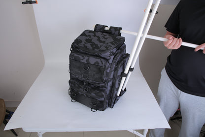 42L Fishing Backpack with Rod Holders & 16 Pockets – Water-Resistant