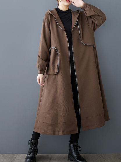 Stylish & Cozy Women's A Line Zipper Dress | Eva Trends